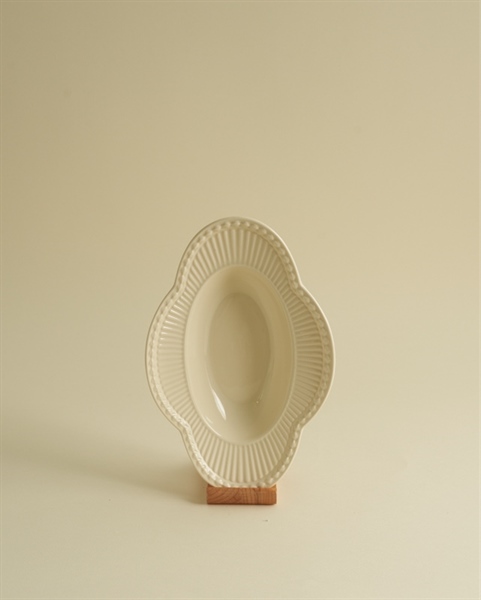 Dĩa Oval - Juliet - Màu kem - 24.5 x 16 x 5cm