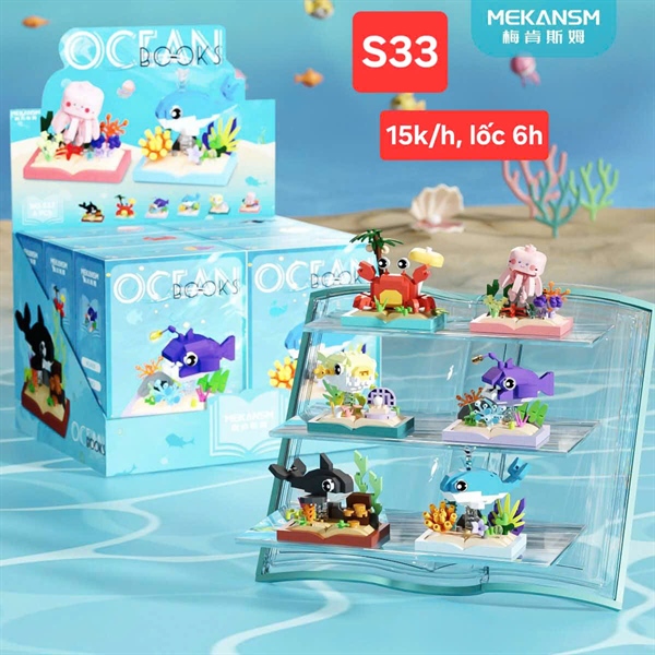 (S33) Lego Ocean máy bán hàng các mẫu cute, lốc 6h/mẫu📌Sỉ 15k/hộp