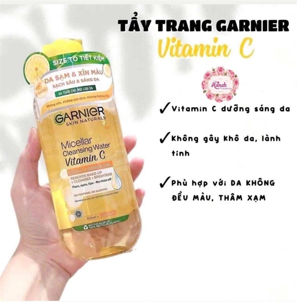 NƯỚC TẨY TRANG GARNIER VÀNG VITAMIN C NK PHÁP - 400ML( SALE )
