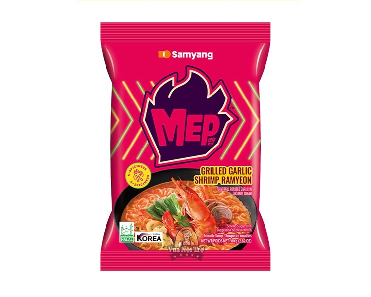 Mì tôm tỏi nướng Samyang Mep 80g