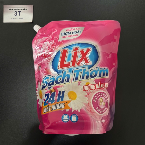 Nước Giặt Lix Sạch Thơm Túi 2.6kg – Giặt Sạch Nhanh, Lưu Hương Lâu – Nhiều Mùi Hương