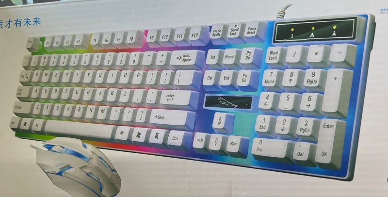 Phím chuột G21B trắng giả cơ