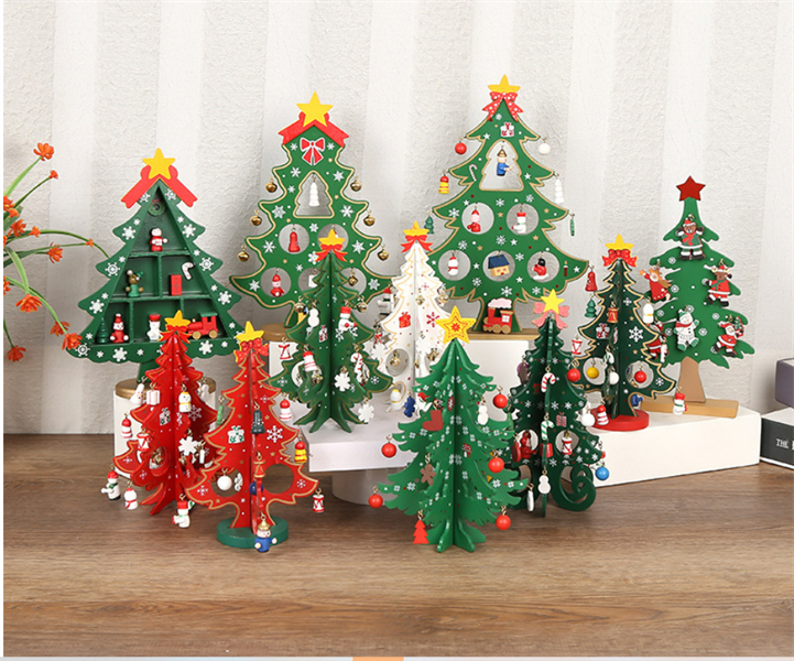 Cây Thông Gỗ Xmas Để Bàn