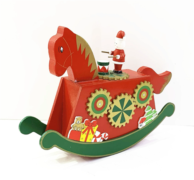 Hộp Nhạc Ngựa Gỗ Xmas