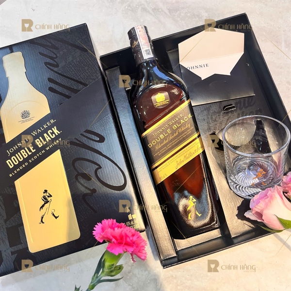 Johnnie Walker Double Black Label - Hộp Quà Tết 2026 1000 ml - hình mô tả 2