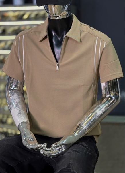 Thun Polo - Koren QCSHN5- E90085 Be viền sọc 2 bên