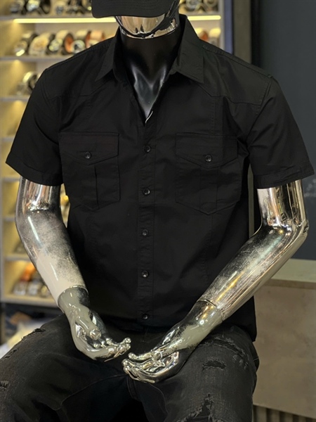 SM tay ngắn- SKN 2 túi hộp- ĐEN