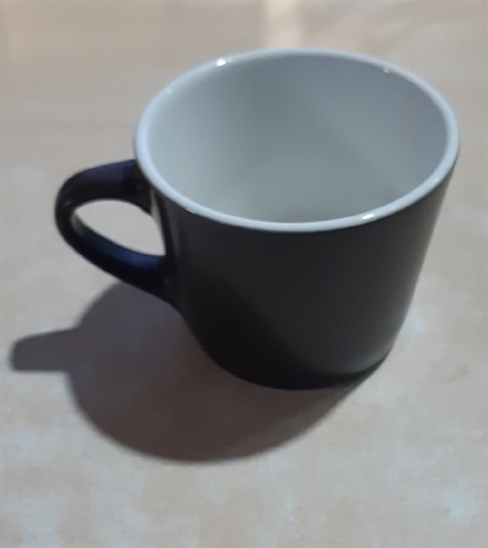 Cup 200ml - Tách 200ml nâu matte lòng trắng bóng