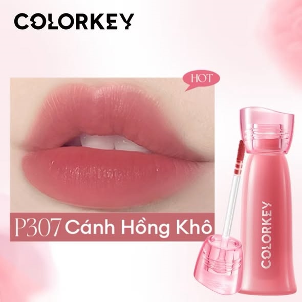 (VAT) Son Colorkey Water tint - P307 (VỎ VUÔNG) MẪU MỚI