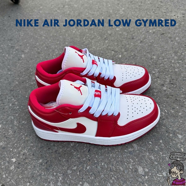 Nike Air Jordan 1 Low Gymred | Trắng Đỏ