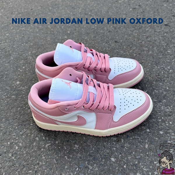 Nike Air Jordan 1 Low Pink Oxford | Hồng