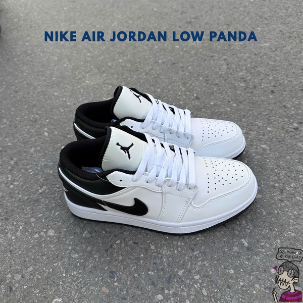 Nike Air Jordan Low Panda Black White | Trắng Đen