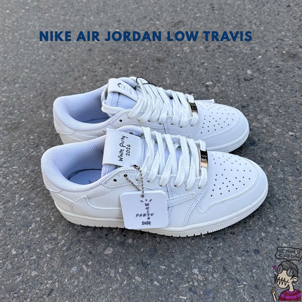 Nike Jordan 1 Low Travis Full Trắng
