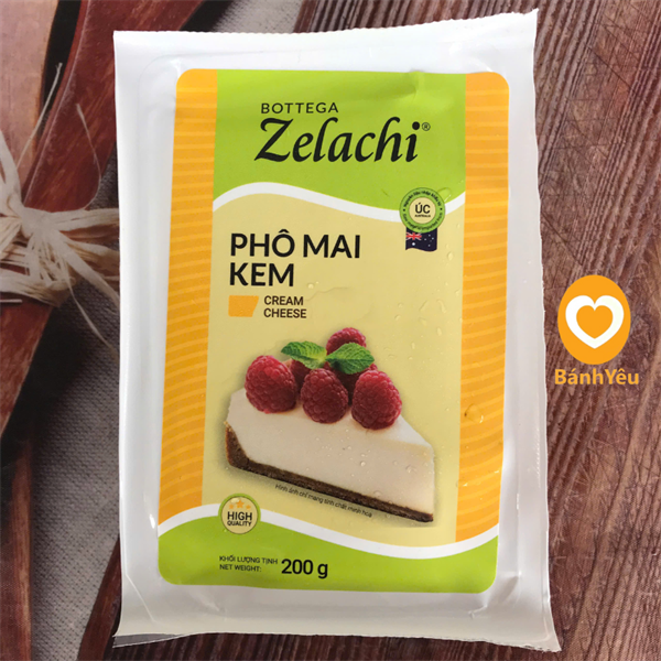 Phô mai kem Cream Cheese Zelachi 200g