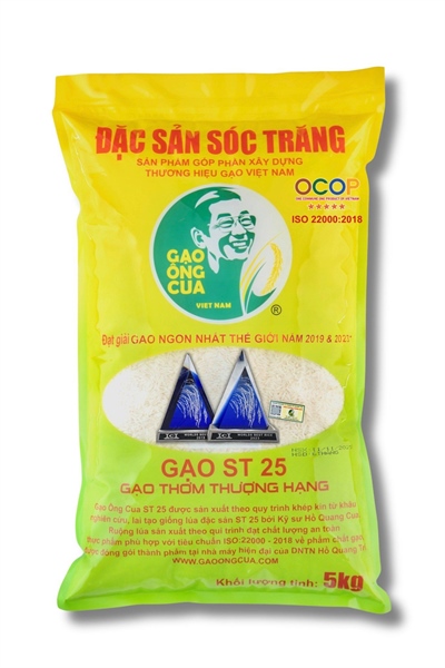 Gạo Ông Cua ST25 (túi 5kg)