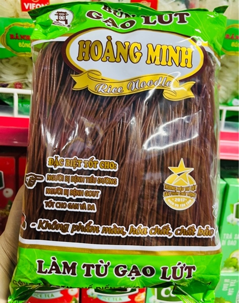 Bún gạo lứt hoàng minh túi 500g