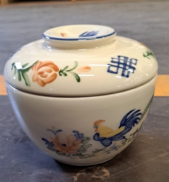 Cream - Bowl w/ Lid 15.5cm - Thố có nắp 15.5cm Sắc Màu Thôn Quê (Le Coq collection)