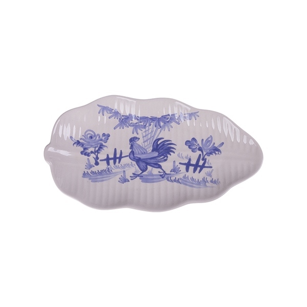 Cream - Banana Leaf Plate 27cm - Dĩa lá chuối cạn 27cm Thôn Quê (Le Coq collection)
