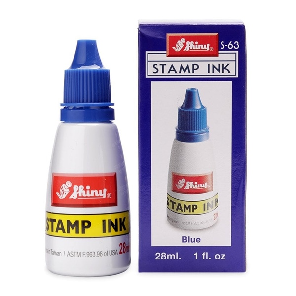Mực dấu Shiny S63 xanh