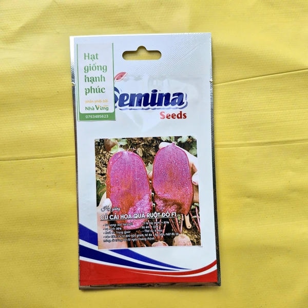 Củ Cải Hoa Quả Ruột đỏ F1 (gói zin)