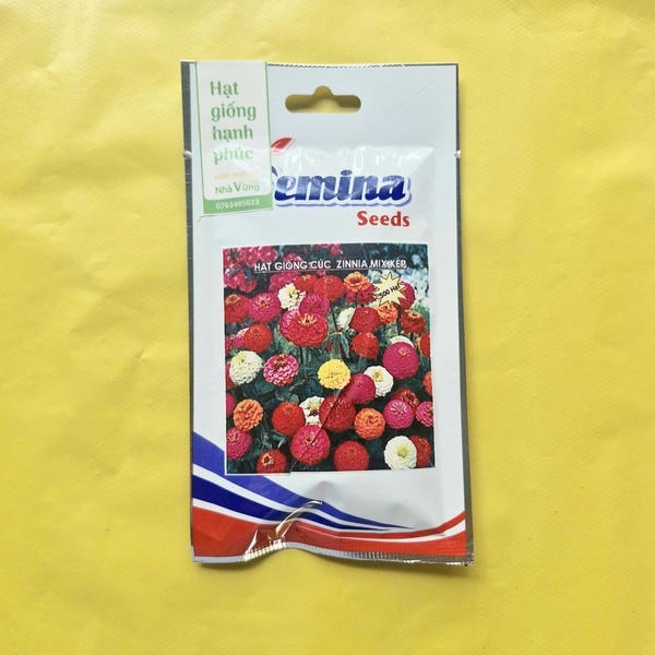 Hoa Cúc Zinnia Mix Kép (gói zin)