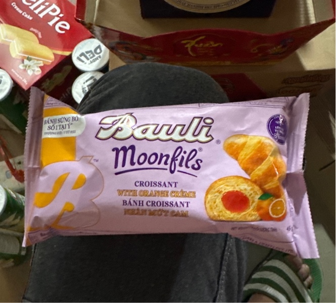 Bánh sừng trâu Bauli Moonfils 45g ( Cam )