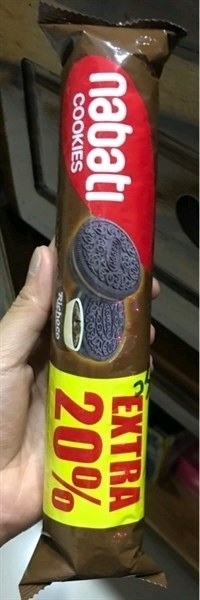Bánh Quy Nhân Kem Socola Nabati Richoco Cookies 112g