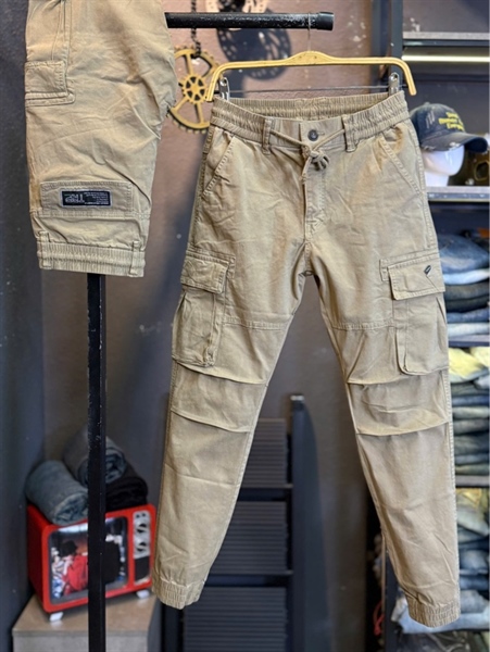 Kaki Dài QCSC- 3686 Nâu túi hộp ống bo chum