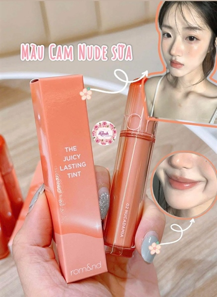 SON TINT BÓNG ROMAND - 02 NUCADAMIA NEW ( SALE )