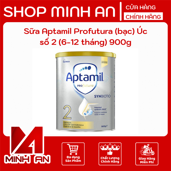 Sữa Aptamil Profutura (bạc) Úc số 2 (6-12 tháng) 900g