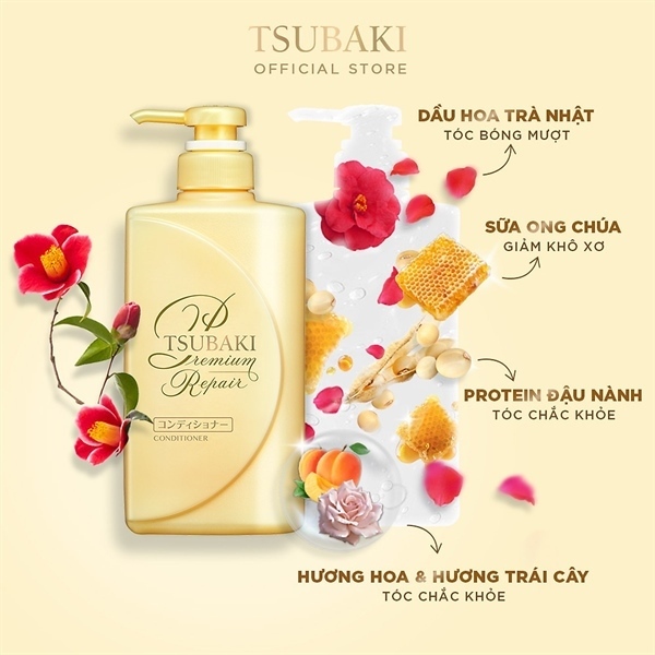 Dầu xả cao cấp phục hồi ngăn rụng tóc Tsubaki