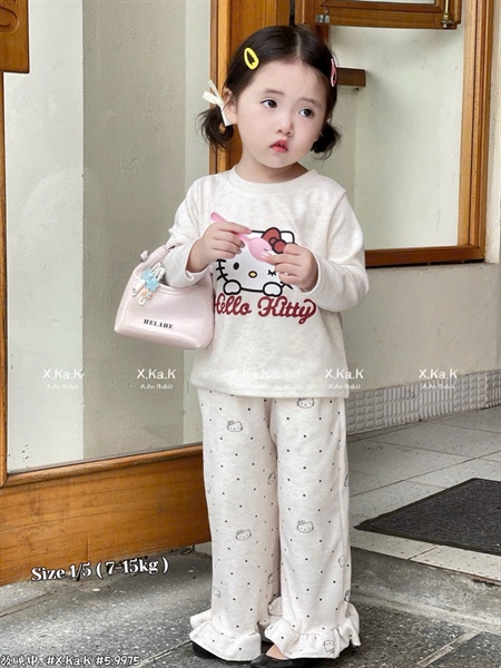 Bộ hello kitty tím-kem-hồng (1-5)