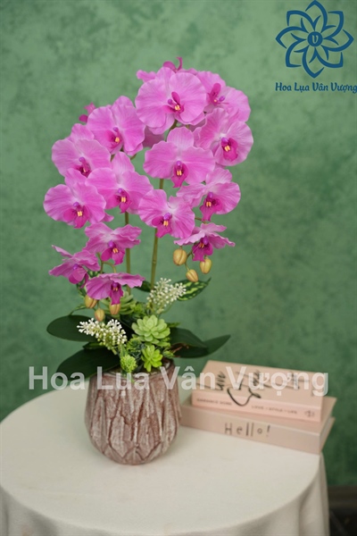 Bát hồ điệp cánh xoăn 9b 2c - Thành phẩm Quỳnh - Hoa Lụa Vân Vượng