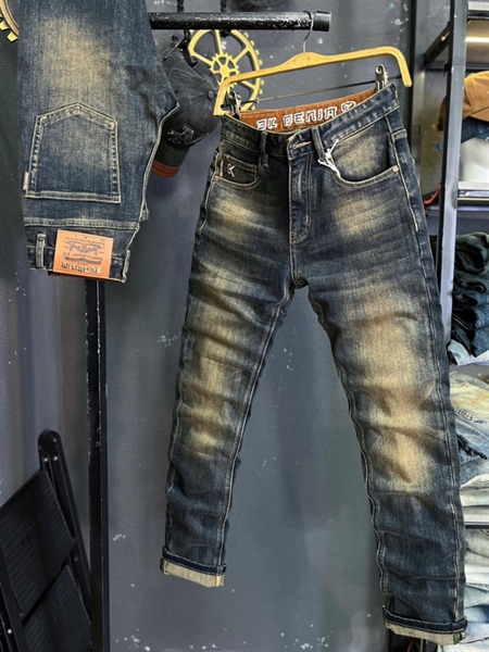 Jean Dài -QCSC- 3K2253 was phủ đồng lưng in 3k DENIM