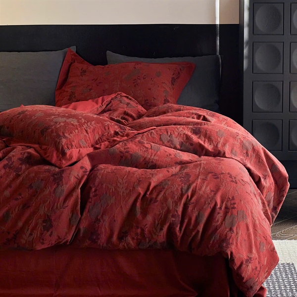 Bộ ga hoa đỏ | Cotton 1 lớp - TB01.02
