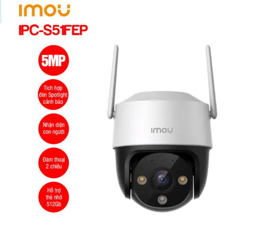 Camera Wifi Full Color IMOU IPC-S51FEP (Cruiser SE+ 5MP)