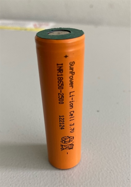 Cell SunPower 18650 2500mAh Xả 25A Tháo Khối Mới 98%