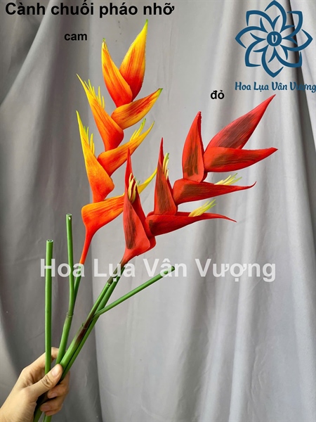 Cành chuối pháo nhỡ - Hoa cành dài - Hoa Lụa Vân Vượng