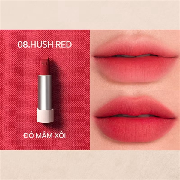 [Hàng Công Ty] 3CE Son Cashmere Hug Lipstick Mini - 08 Hush Red