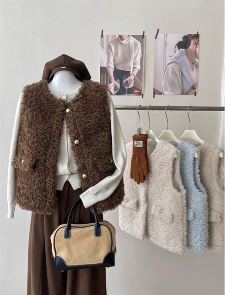 Khoác gile lông xù 9922