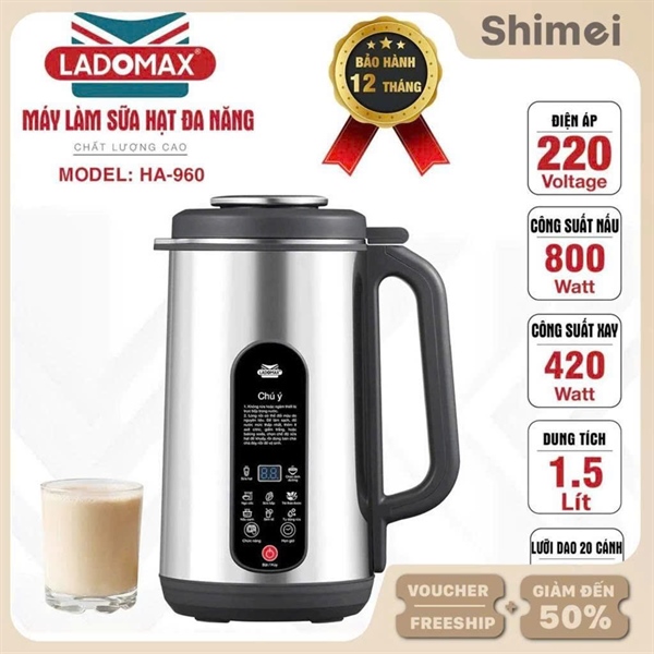 Máy Xay Nấu Sữa Hạt Đa Năng HA - 961 ( Thùng 8 )