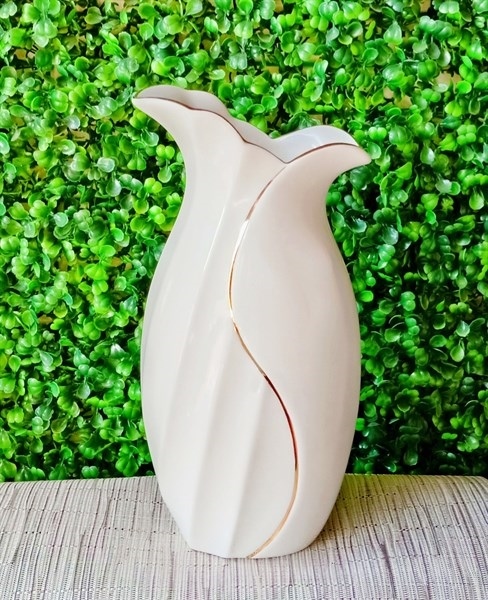 Vase 25cm - Bình hoa lan hồ điệp 25cm bắt chỉ vàng