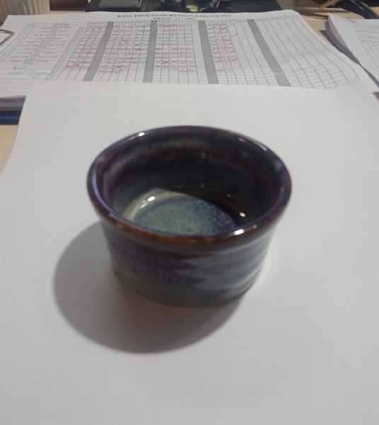 Ombré - Sauce Dish 9 x 4.5cm - Chén sốt sọc tròn 9 x 4.5cm nâu trầm