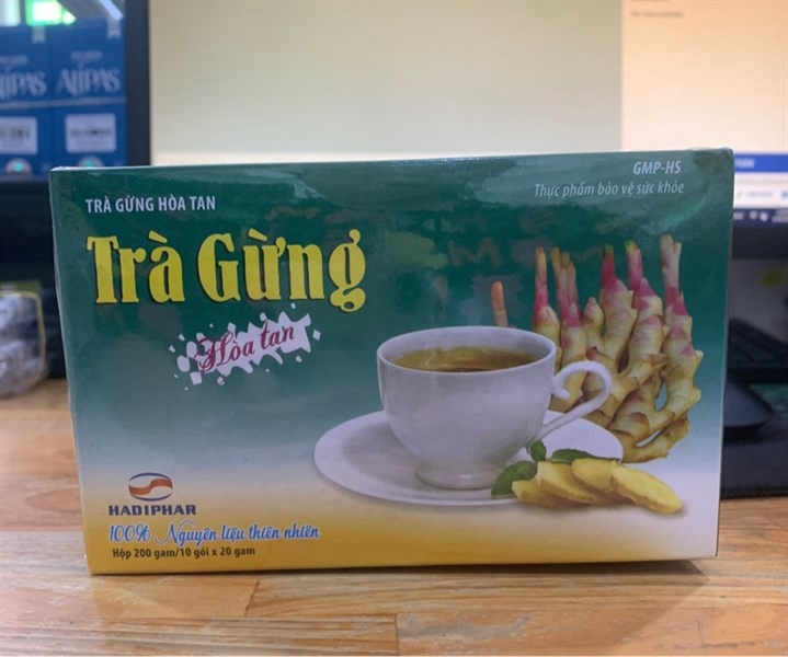 Trà gừng hadiphar h/10gói