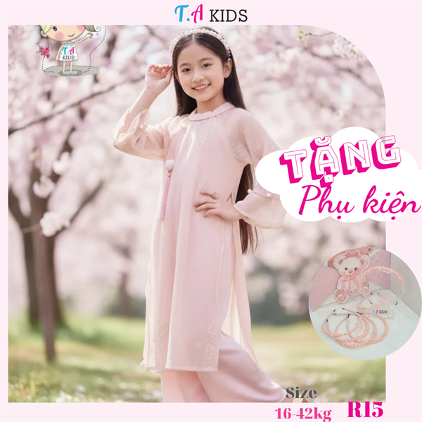 R15 (16-42kg) Áo dài Xuân An- hồng