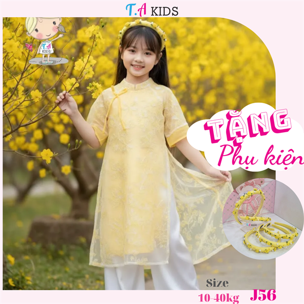J56 (10-40kg) Áo dài Hương Xuân- vàng