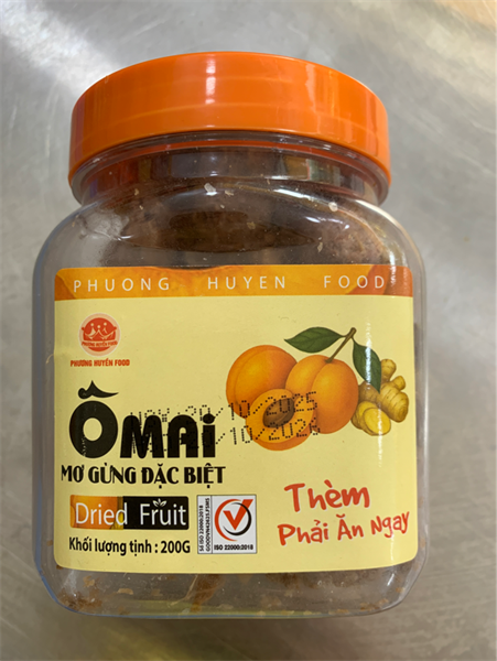 Ô mai mơ dẻo xào gừng 200g