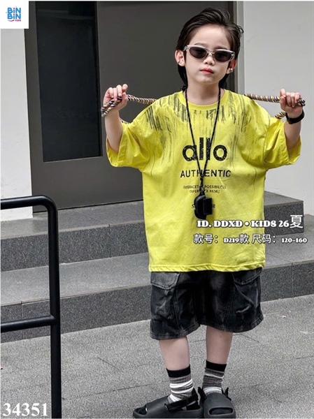 34351-Set bộ thun vàng ALLO