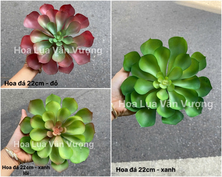 Hoa đá 22cm - Hoa đá - Hoa Lụa Vân Vượng