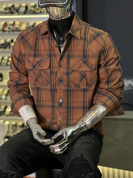 SMTD- THREE-1126A-3 caro cam nâu xám